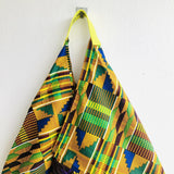 Colorful African tote bag , shoulder bento handmade bag | Yellow clouds in Africa - Jiakuma