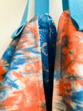 Reversible sac origami bag , Japanese fabric inspired bag ,handmade eco friendly shoulder shopping tote | Tie dye & a wild sea