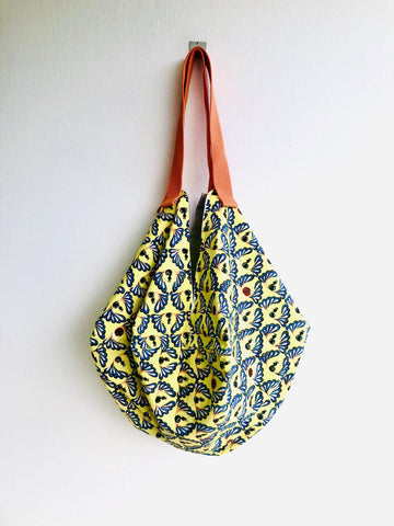 Origami geometric sac bag , reversible shopping shoulder bag | Peacock - Jiakuma