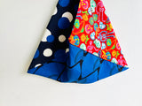 Origami bento bag , tote eco friendly shoulder bag , colorful Japanese inspired bag | Colorful fiesta