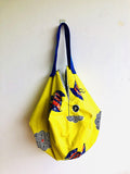 Origami sac African fabric bag , reversible artisan bag , eco friendly shopping sac bag | Amarillo - Jiakuma