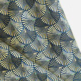 Bento origami bag , triangle tote shoulder bag , beautiful fabric eco friendly bag | Green details of art nouveau - Jiakuma