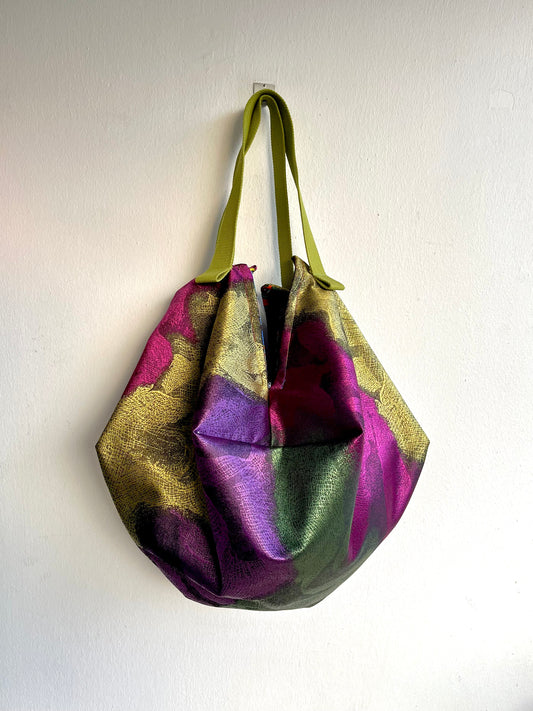 Origami sac reversible bag , shoulder fabric bag , Japanese inspired fabric bag , shopping sac bag | Disco nights in Taormina - Jiakuma