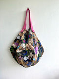 Origami sac bag , reversible cool fabric bag , Japanese inspired shoulder bag | Let’s go to Bali !