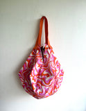 Origami sac bag , reversible fabric Japanese inspired bag , sac shoulder bag , eco friendly shopping bag | San Remo