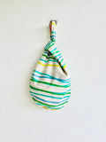 Origami knot bag , small wrist fabric bag , Japanese knot inspired bag | Art