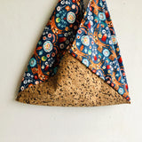 Shoulder bento bag , origami Japanese inspired , cork eco friendly bag | Tigers & cork - Jiakuma
