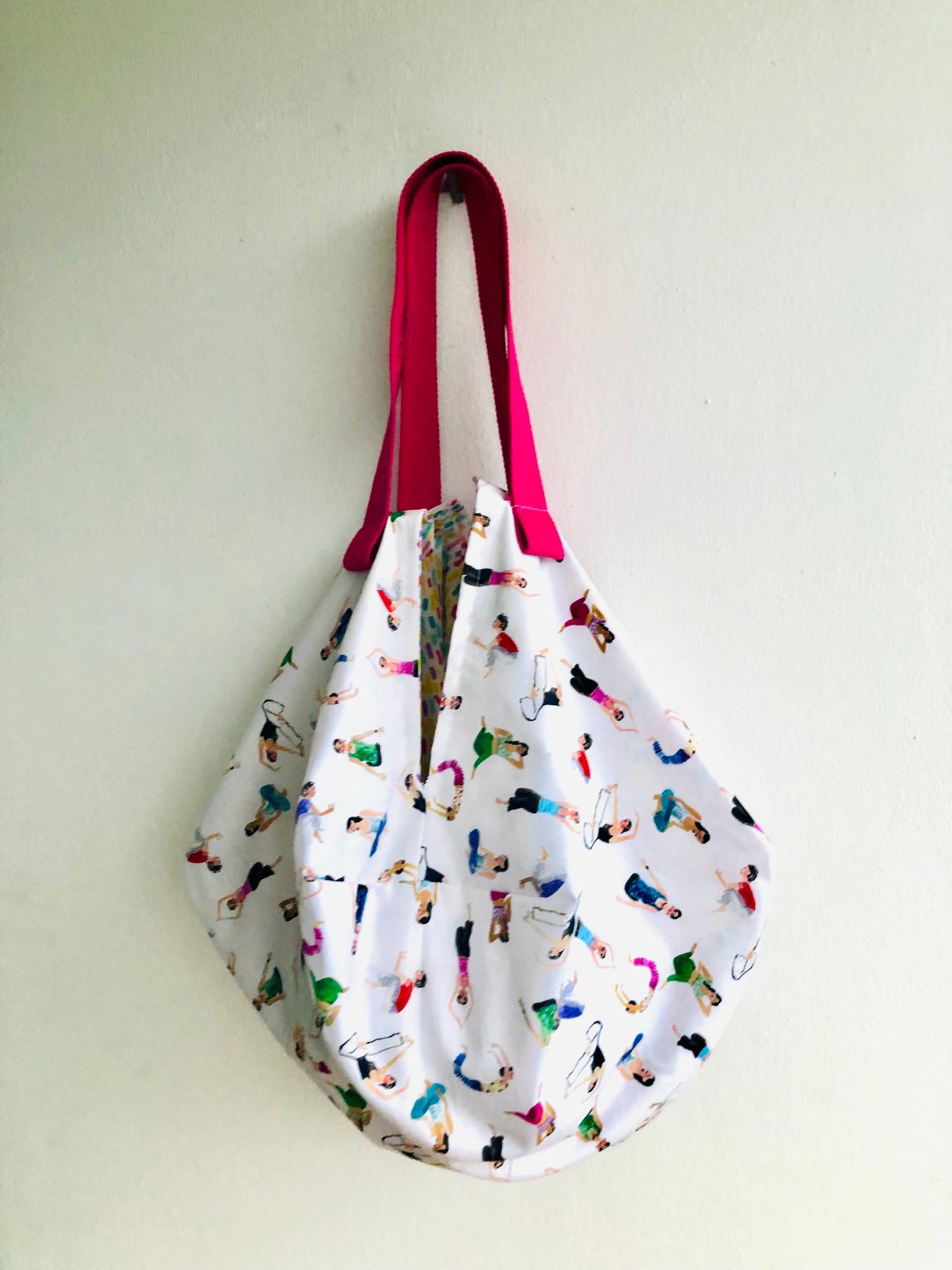 Origami sac reversible bag , fabric handmade Japanese inspired bag | Let’s get physical