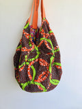 Shoulder sac origami bag , handmade reversible unique bag | Australian snakes - Jiakuma