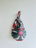 Small origami bag , Japanese inspired bag , reversible knot bag | Cacatuas