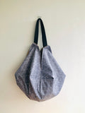 Origami sac bag , reversible fabric shoulder bag , Japanese inspired bag | A beautiful Chinese painting scene