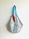 Origami reversible sac bag , shoulder fabric eco bag , colorful summer bag | Wildcats - Jiakuma