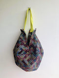 Origami sac bag , reversible fabric eco bag , shoulder shopping tote sac bag | Mostrencos - Jiakuma