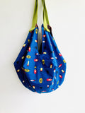 Shoulder origami bag , sac reversible bag , eco friendly Japanese inspired bag |Bugs are cute - Jiakuma