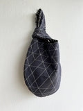 Origami small knot bag , wrist reversible bag , Japanese inspired bag | Hypnotic
