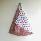 Origami bento bag , shoulder fabric tote bag | The hands of the demoiselles - Jiakuma