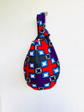 Origami know bag , reversible fabric eco wrist bag , Japanese inspired small bag | Japan meets Africa