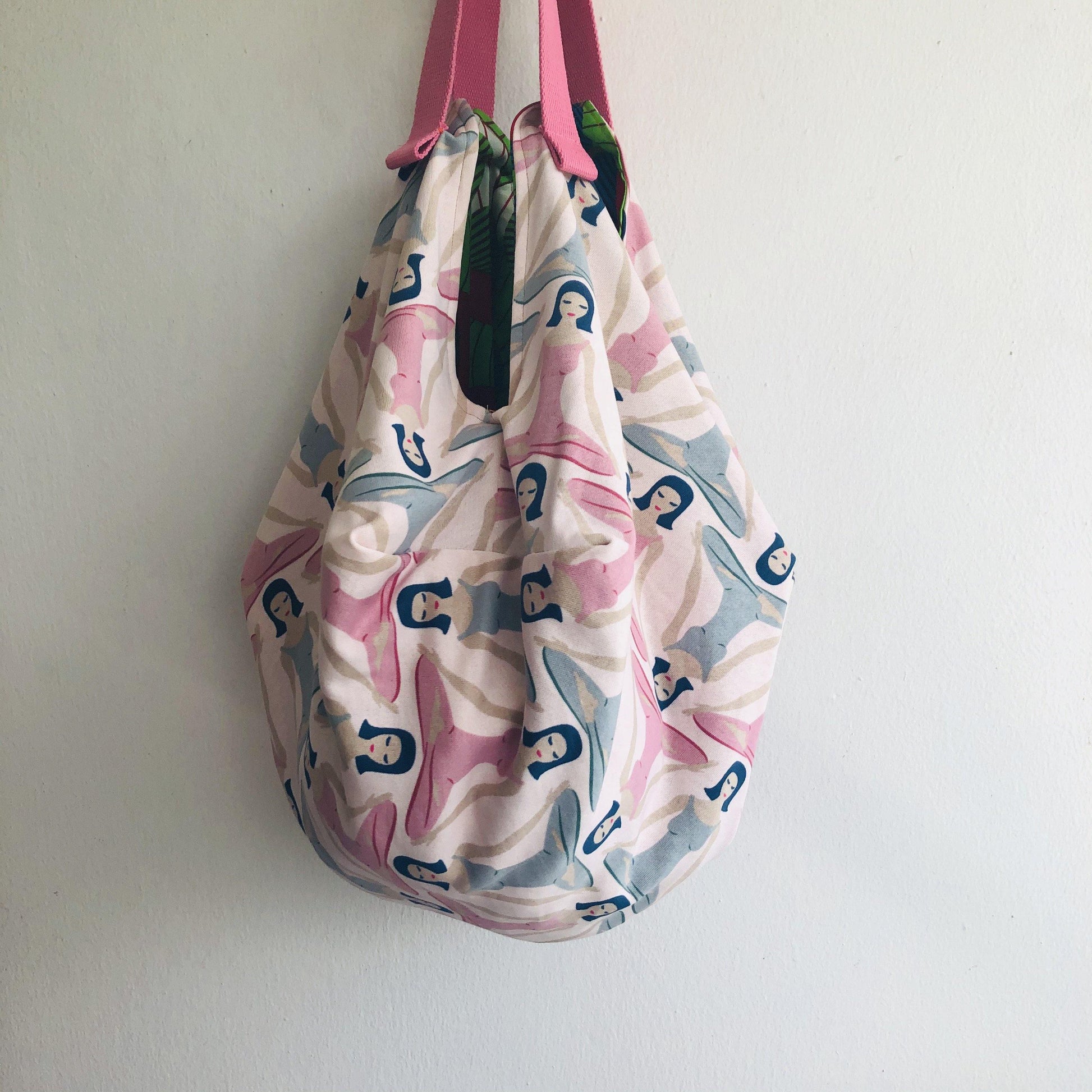 Octagonal sac shoulder bag, origami Japanese inspired yoga bag | Grace - Jiakuma