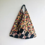 Shoulder origami bag , tote handmade Japanese inspired bag | Festival in Japan - Jiakuma