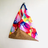 Origami bento bag , eco friendly cork bag , colorful tote bag | La vida es un carnaval - Jiakuma