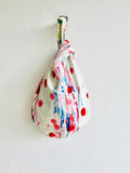 Origami knot bag , small wrist fabric bag , Japanese knot inspired bag | Art