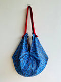 Origami sac bag , reversible shoulder eco friendly bag , Japanese inspired sac bag | The sea of Koh Samui before the storm