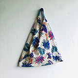 Origami shoulder bento bag , fabric tote bag | Colorful Ananas - Jiakuma