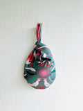 Small origami bag , Japanese inspired bag , reversible knot bag | Cacatuas