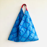 Origami tote bag , japanese inspired bento bag , shoulder fabric eco bag | I love my Jeans
