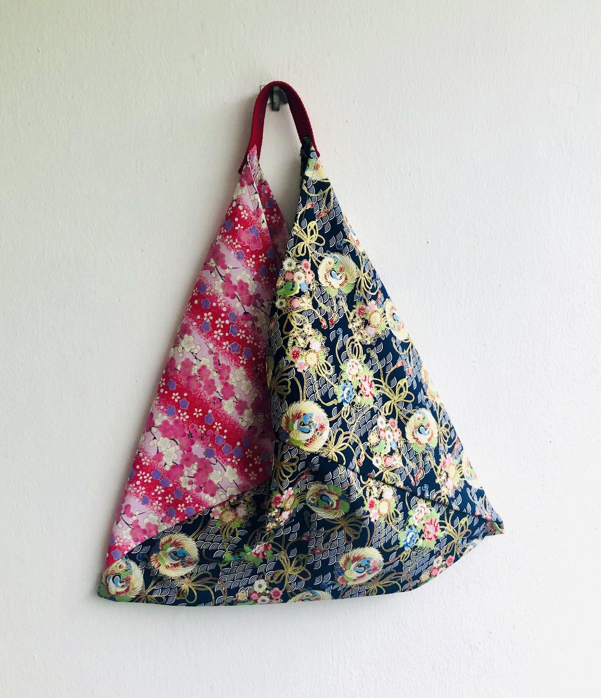 Origami bento bag , shoulder tote bag , Japanese inspired bag | Garden in Osaka - Jiakuma