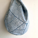 Small reversible knot bag , wrist fabric Japanese inspired bag | A perfect summer day