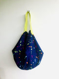 Sac reversible handmade bag , origami sac shoulder bag | Nit del foc - Jiakuma