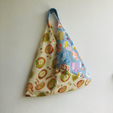 Origami bag , triangle bento tote bag ,fabric eco handmade shoulder bag |  Today I feel like having Laksa - Jiakuma