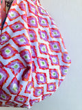 Origami sac reversible bag , shoulder fabric colorful bag Japanese inspired bag | Fizzyyyy