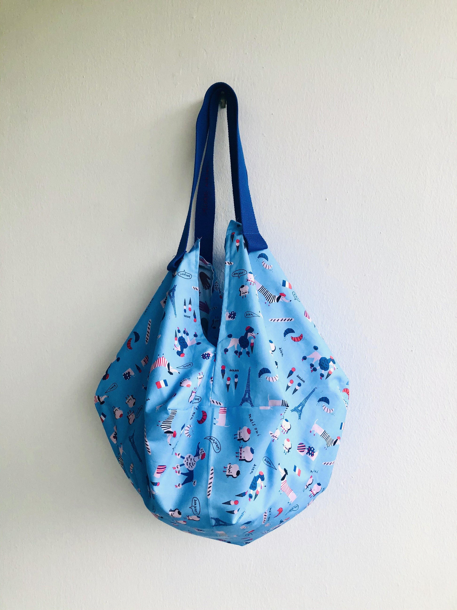 Origami reversible sac bag , shoulder fabric eco bag | Une baguette s’ il vous plait - Jiakuma