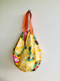 Shoulder sac bag , origami Japanese inspired bag , colorful eco shopping sac bag | Alicia