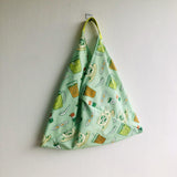 Origami bento bag , shoulder tote bag , colorful Japanese inspired bag | Kopi , Teh & Kaya toast , can’t ask for more - Jiakuma