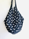 Origami bento bag , shoulder tote bag , reversible eco friendly Japanese inspired bag | Let’s go for a walk in New Zealand - Jiakuma