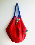 Origami sac bag , reversible shoulder bag , eco friendly colorful tote bag | Travelling in my dreams to the Virgin Islands - Jiakuma