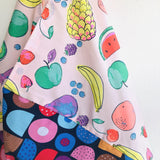 Bento origami bag , shoulder tote eco handmade bag , shopping bag | Tropical colorful modern garden - Jiakuma