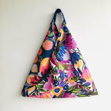 Origami bento bag , tote shoulder bag, handmade Japanes4 inspired bag | Exotic garden at midday in Sicily - Jiakuma