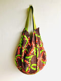Shoulder sac origami bag , reversible colorful eco friendly sac bag | Tropicalia - Jiakuma