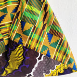 Colorful African tote bag , shoulder bento handmade bag | Yellow clouds in Africa - Jiakuma