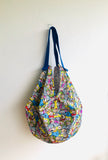 Origami sac bag , reversible shoulder sac bag , colourful eco friendly shopping bag | Village people