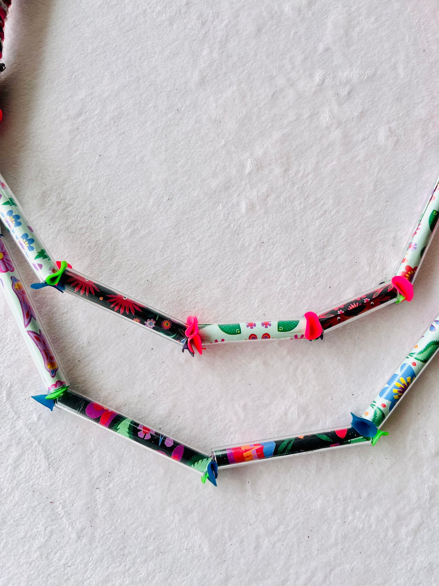 One of a kind statement necklace , colorful bold Jewelry ,  unconventional cool necklace , art Jewelry | Tarifa