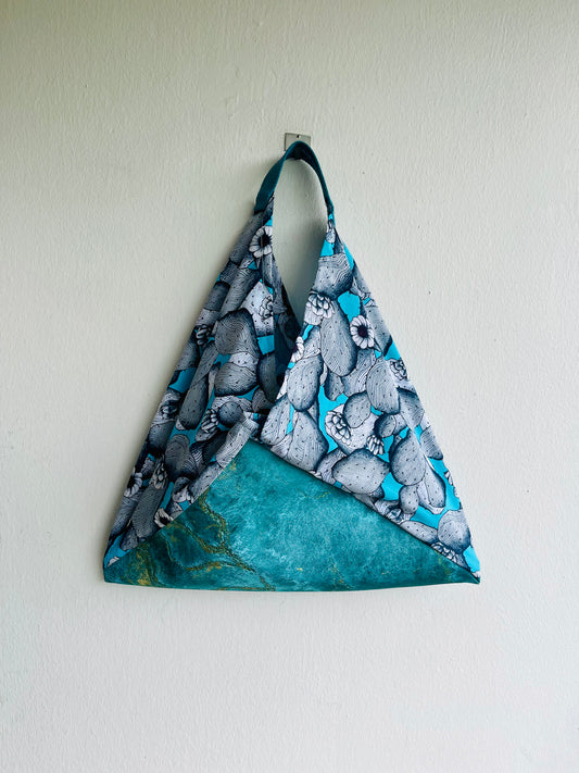 Origami tote bag , shoulder fabric eco bag , handmade Japanese bag , bento tote bag | Il giardino della Caterina - Jiakuma