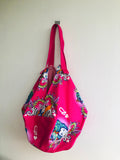 Origami sac bag , sac reversible fabric bag , Japanese inspired bag | The queen of hearts getting ready for tea time
