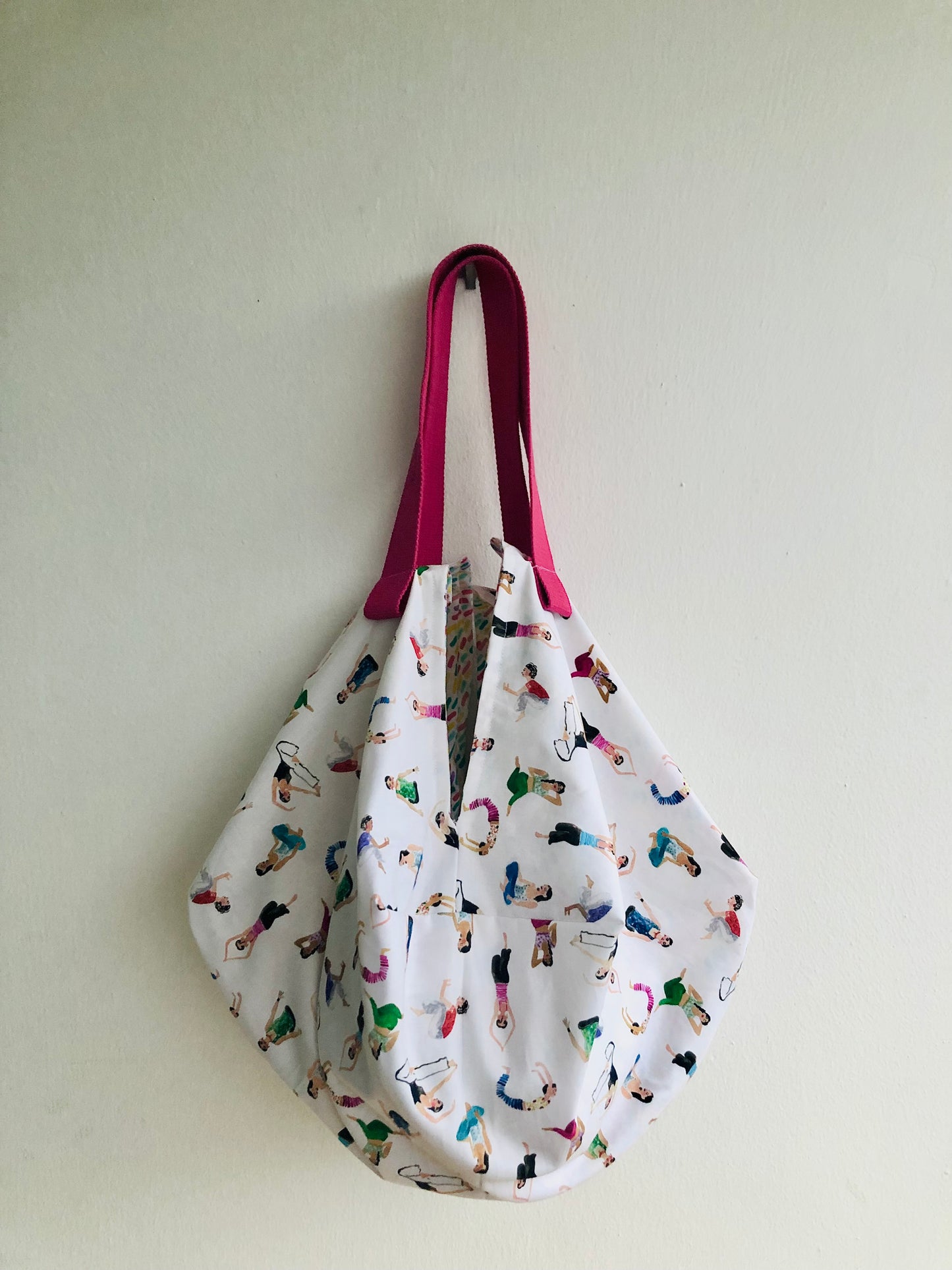 Origami sac reversible bag , fabric handmade Japanese inspired bag | Let’s get physical