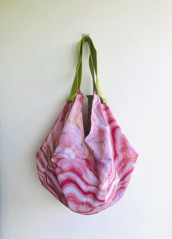 Origami reversible shoulder bag , sac fabric bag , Japanese inspired bag , eco friendly shopping bag | Searching for gold at the Grand Canyon - Jiakuma