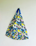 Japanese inspired bento bag , origami fabric bag , colorful print bag , eco friendly shopping bag | Carnaby street